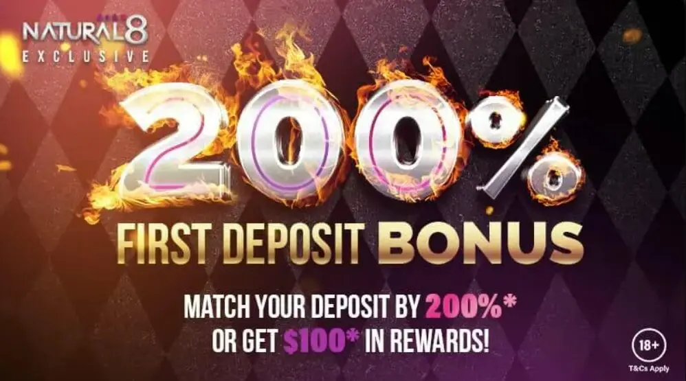 Natural8 Poker welcome bonus offer image
