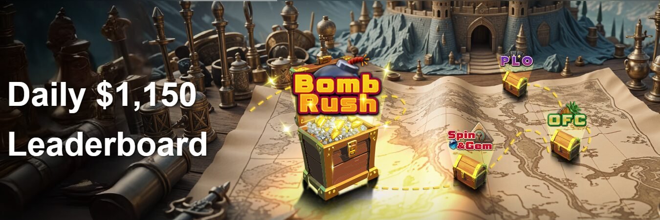 vangpoker bomb rush daily leaderboard